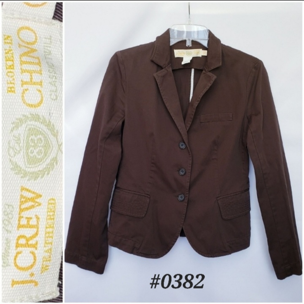 Finalj. Crew Weathered Broken-In Chino Blazer Brown Blazer Small